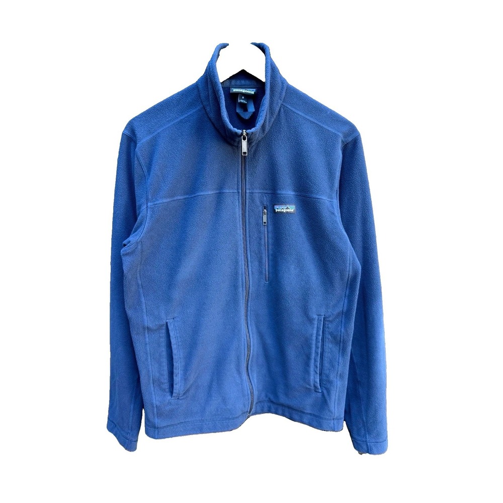 Patagonia Classic Micro D Fleece Jacket Men's Medium Blue Fleece Full-Zip